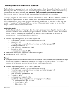 Job Opportunities in Political Science