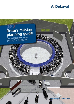 Rotary milking planning guide