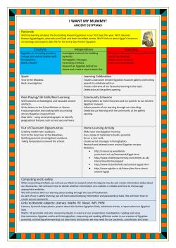 i want my mummy! - The Bluecoat School