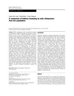 A comparison of buttress drumming by male