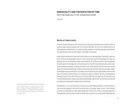 INDEXICALITY AND THE DEPICTION OF TIME ON THE
