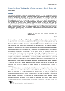 Modern Narcissus: The Lingering Reflections of