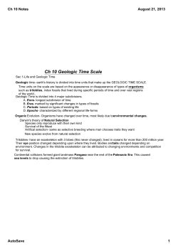 Ch 10 Geologic Time Scale