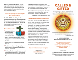 Come and discover the spiritual gifts you have been given! This