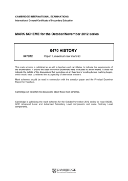 MARK SCHEME for the October/November 2012 series