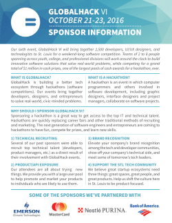 GlobalHack VI Sponsorship Packet.indd