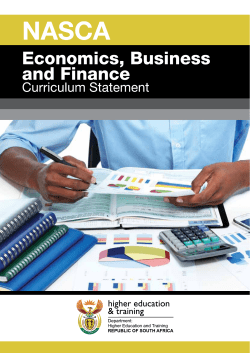 economics, business and finance - Department of Higher Education