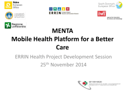 ERRIN Health Presentation ERRIN Health Presentation GYEMSZI 2