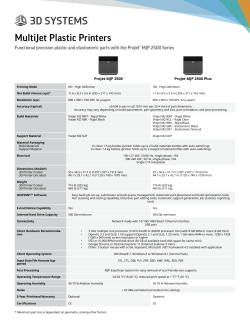 MultiJet Plastic Printers