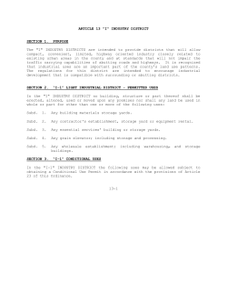 article 13 "i" industry district
