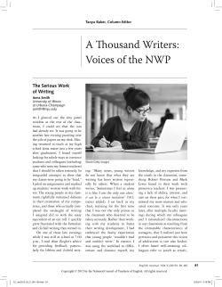 A Thousand Writers: Voices of the NWP