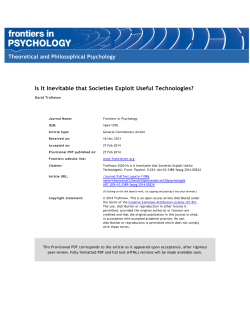 Is It Inevitable that Societies Exploit Useful Technologies?