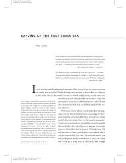 Carving Up the East China Sea