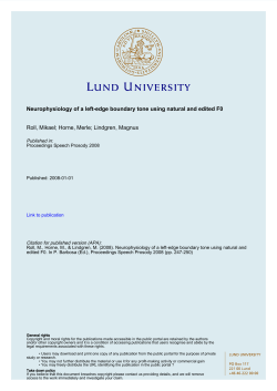 Neurophysiology of a left-edge boundary tone