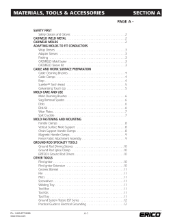 Material, Tools and Accessories