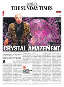 The Sunday Times - "Crystal Amazement"