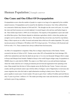 Cause and One - A1 Sample Answer [PDF Document]