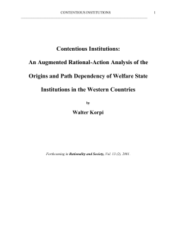 Contentious Institutions: An Augmented Rational