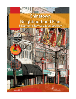 Chinatown Neighbourhood Plan