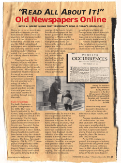 Old Newspapers Online