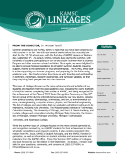 2014-2015 Awards Edition Newsletter