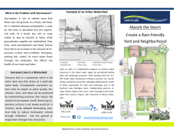 Absorb the Storm Create a Rain-friendly Yard and Neighborhood