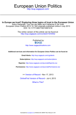 European Union Politics