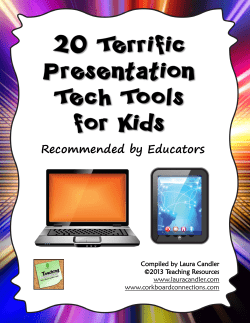20 Terrific Presentation Tech Tools for Kids