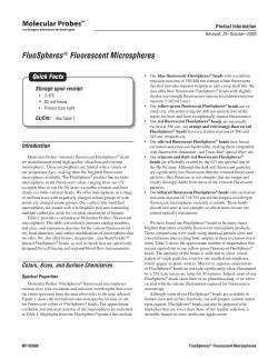 FluoSpheres Fluorescent Microspheres