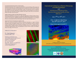 1st Announcement - Electron Microscope Society of India