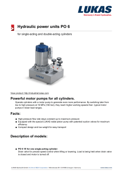 Hydraulic power units PO 6