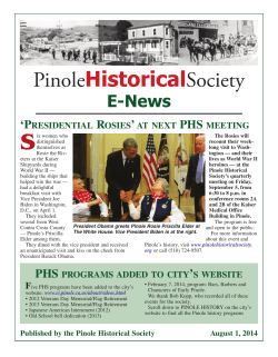 - Pinole Historical Society