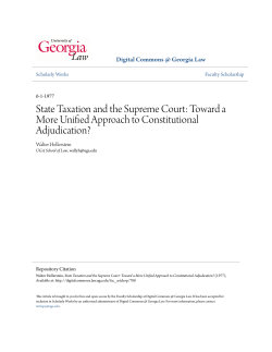 State Taxation and the Supreme Court