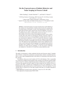 On the Expressiveness of Infinite Behavior and Name Scoping