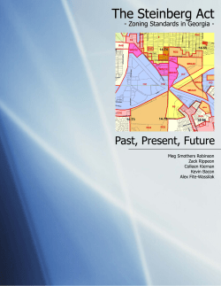 Steinberg Act - Georgia Planning Association