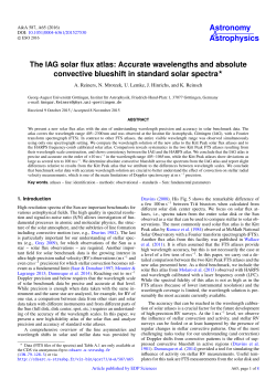 The IAG solar flux atlas: Accurate wavelengths and absolute