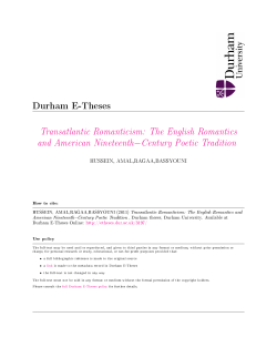 The English - Durham e-Theses