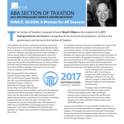 Distinguished Service Award 2017