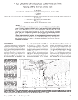 Geology: A 120 yr record of widespread