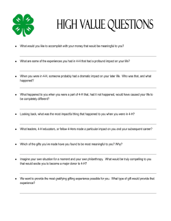 What would you like to accomplish with your money that would be