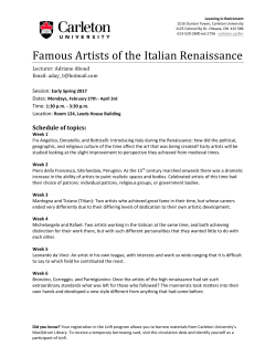 Famous Artists of the Italian Renaissance