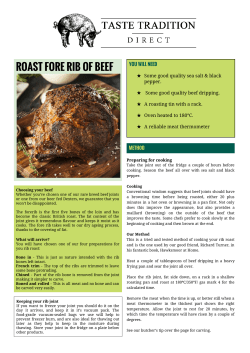 roast fore rib of beef - Taste Tradition Direct