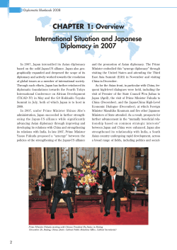 CHAPTER 1 Overview - Ministry of Foreign Affairs of Japan