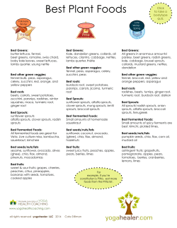 Best Plant Foods by Body Type
