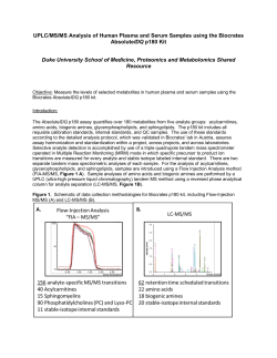 Generic p180 Sample Analysis Summary