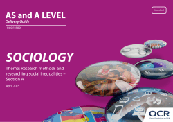 Research methods and researching social inequalities