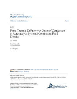 Finite Thermal Diffusivity at Onset of Convection in Autocatalytic