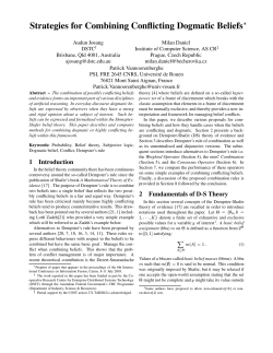 Strategies for Combining Conflicting Dogmatic Beliefs