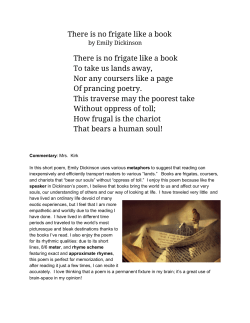 There is no frigate like a book There is no frigate like a book To take