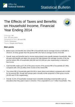 The Effects of Taxes and Benefits on Household Income